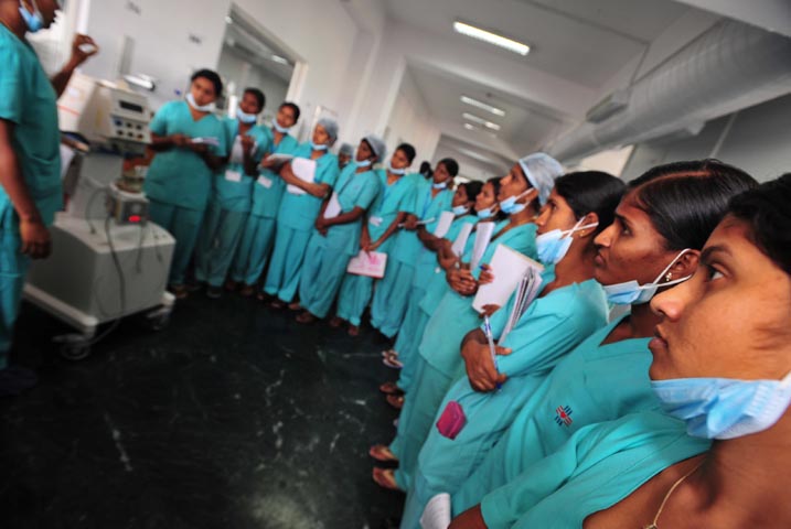 Some of Narayana Hrudayalaya's staff, NextBillion Health Care