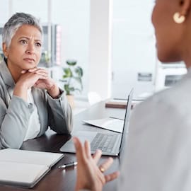 Investor listening in meeting