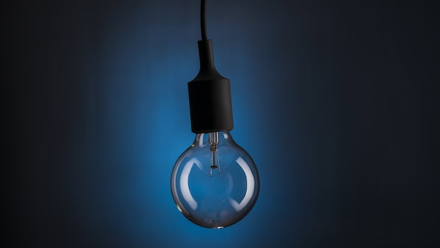 Lightbulb turned off